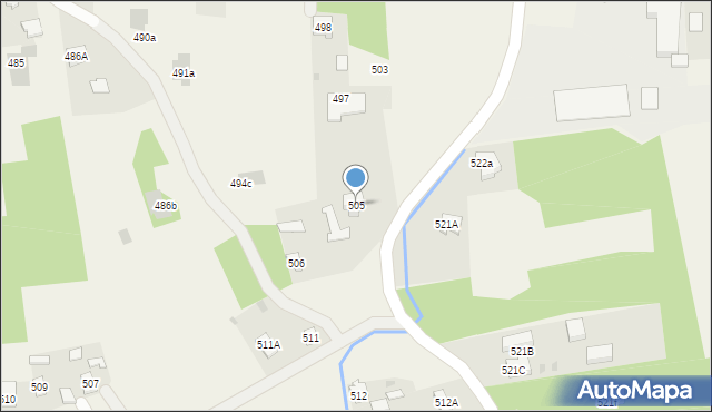 Pogwizdów, Pogwizdów, 505, mapa Pogwizdów