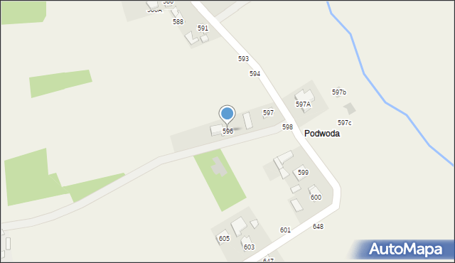 Pogwizdów, Pogwizdów, 596, mapa Pogwizdów