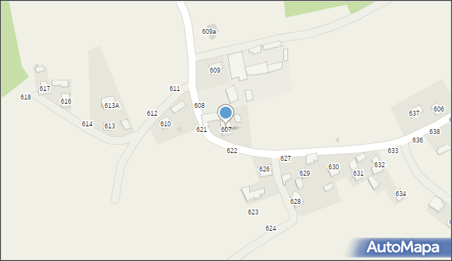 Pogwizdów, Pogwizdów, 607, mapa Pogwizdów