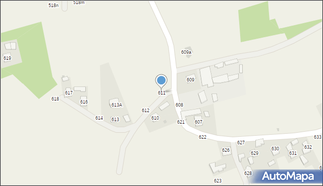 Pogwizdów, Pogwizdów, 611, mapa Pogwizdów