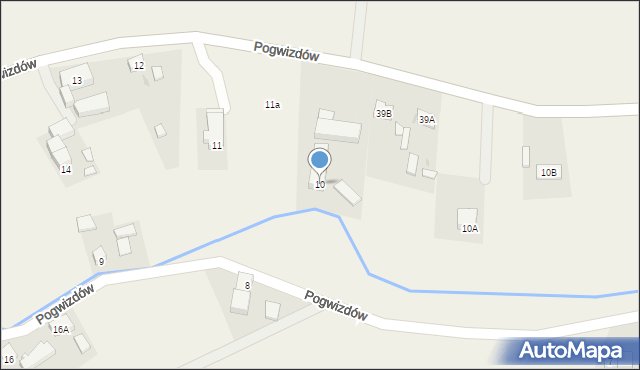 Pogwizdów, Pogwizdów, 10, mapa Pogwizdów