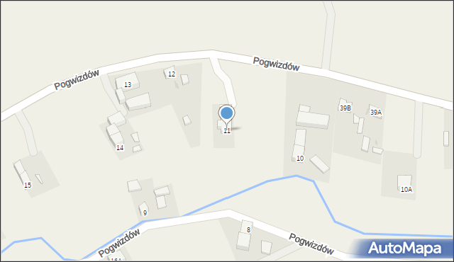 Pogwizdów, Pogwizdów, 11, mapa Pogwizdów