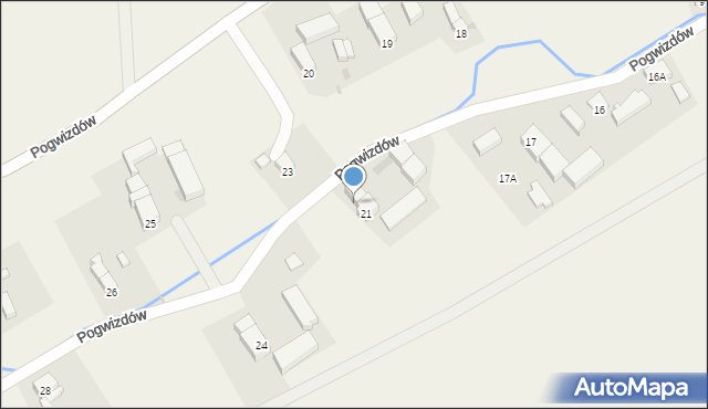 Pogwizdów, Pogwizdów, 22, mapa Pogwizdów