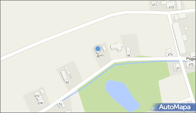 Pogwizdów, Pogwizdów, 49, mapa Pogwizdów