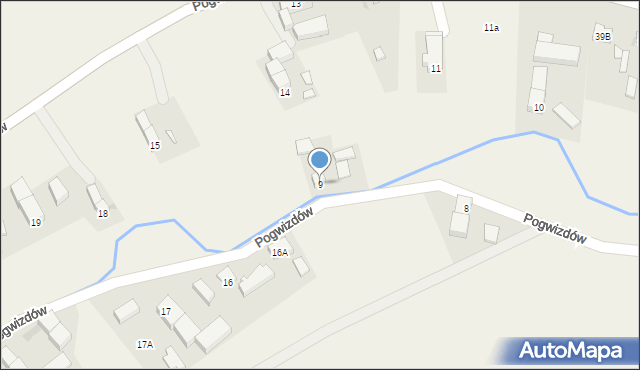 Pogwizdów, Pogwizdów, 9, mapa Pogwizdów