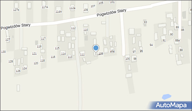 Pogwizdów Stary, Pogwizdów Stary, 108, mapa Pogwizdów Stary