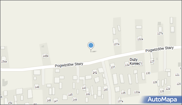 Pogwizdów Stary, Pogwizdów Stary, 141a, mapa Pogwizdów Stary