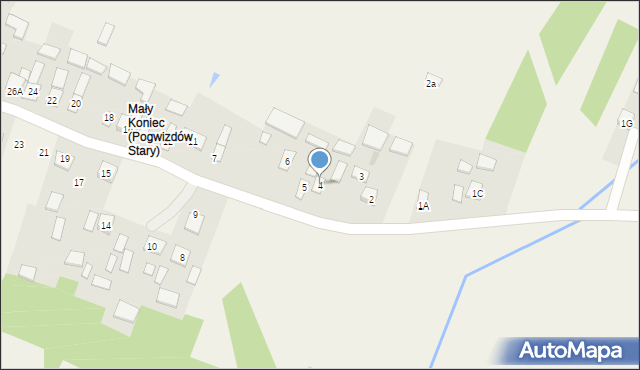 Pogwizdów Stary, Pogwizdów Stary, 4, mapa Pogwizdów Stary