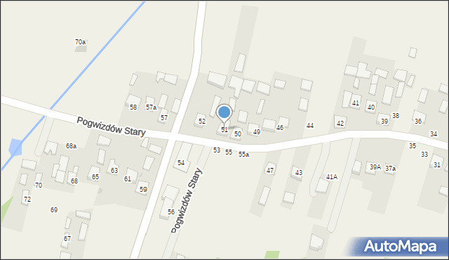 Pogwizdów Stary, Pogwizdów Stary, 51, mapa Pogwizdów Stary