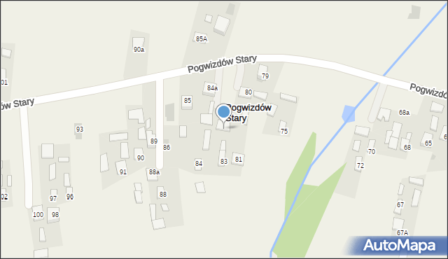 Pogwizdów Stary, Pogwizdów Stary, 82, mapa Pogwizdów Stary