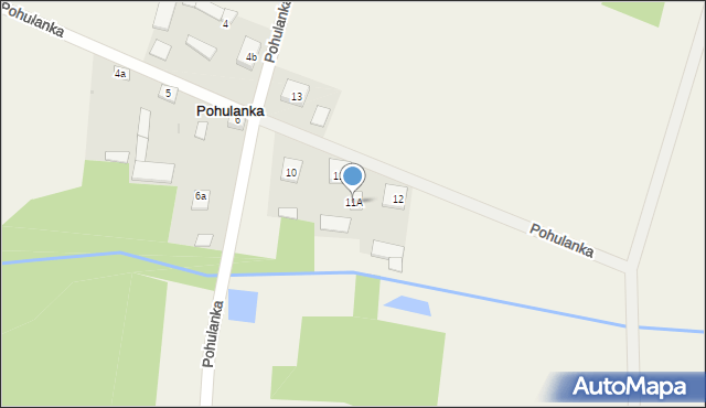Pohulanka, Pohulanka, 11A, mapa Pohulanka
