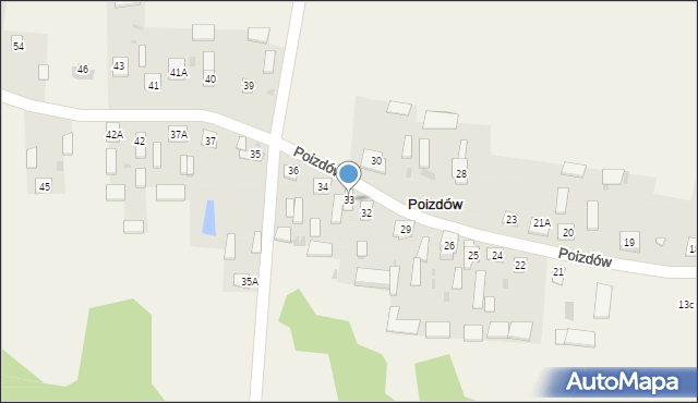 Poizdów, Poizdów, 33, mapa Poizdów