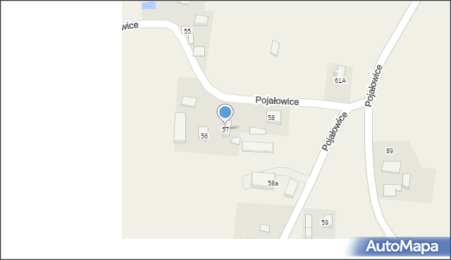 Pojałowice, Pojałowice, 57, mapa Pojałowice
