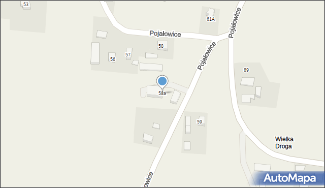 Pojałowice, Pojałowice, 58a, mapa Pojałowice