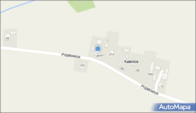 Pojałowice, Pojałowice, 67, mapa Pojałowice