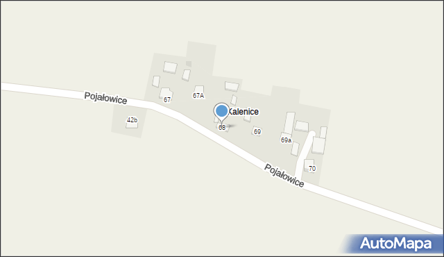 Pojałowice, Pojałowice, 68, mapa Pojałowice