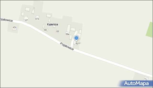 Pojałowice, Pojałowice, 70, mapa Pojałowice