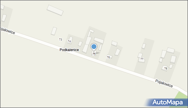 Pojałowice, Pojałowice, 75, mapa Pojałowice