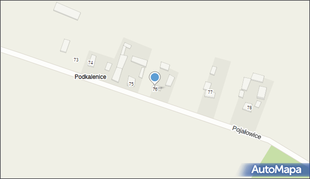 Pojałowice, Pojałowice, 76, mapa Pojałowice