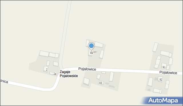 Pojałowice, Pojałowice, 94, mapa Pojałowice
