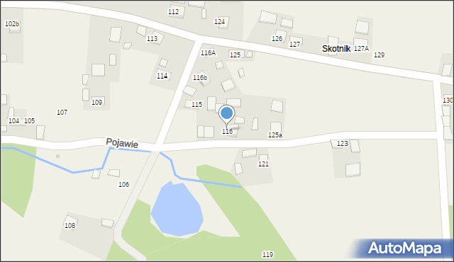 Pojawie, Pojawie, 116, mapa Pojawie