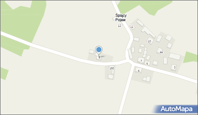 Pojawie, Pojawie, 8, mapa Pojawie