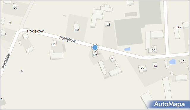 Poklęków, Poklęków, 12a, mapa Poklęków