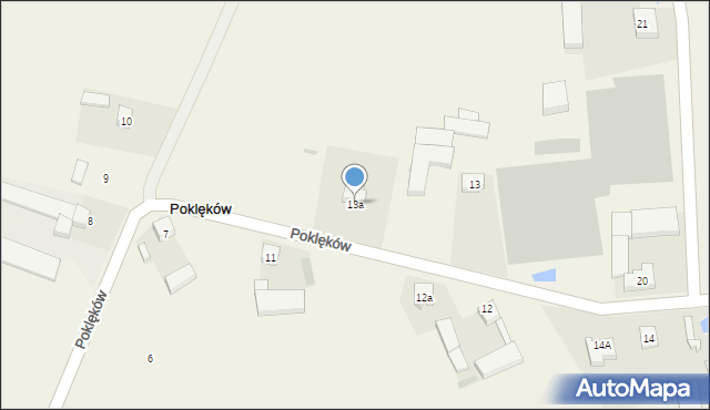 Poklęków, Poklęków, 13a, mapa Poklęków