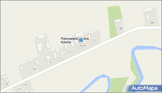 Pokrzywianka, Pokrzywianka, 71, mapa Pokrzywianka