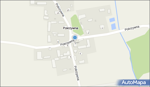 Pokrzywna, Pokrzywna, 3, mapa Pokrzywna