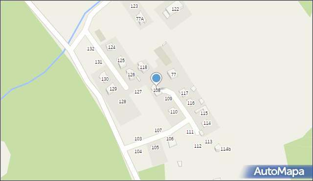 Pokrzywna, Pokrzywna, 108, mapa Pokrzywna