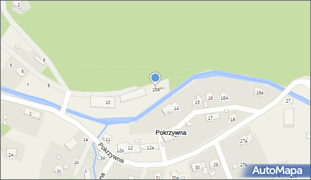 Pokrzywna, Pokrzywna, 10A, mapa Pokrzywna