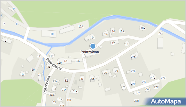 Pokrzywna, Pokrzywna, 13, mapa Pokrzywna