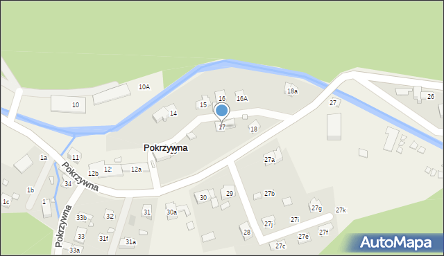 Pokrzywna, Pokrzywna, 17, mapa Pokrzywna