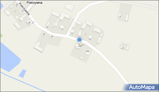 Pokrzywna, Pokrzywna, 11a, mapa Pokrzywna