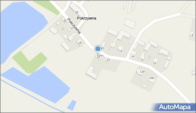 Pokrzywna, Pokrzywna, 15, mapa Pokrzywna