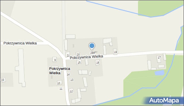 Pokrzywnica Wielka, Pokrzywnica Wielka, 19A, mapa Pokrzywnica Wielka
