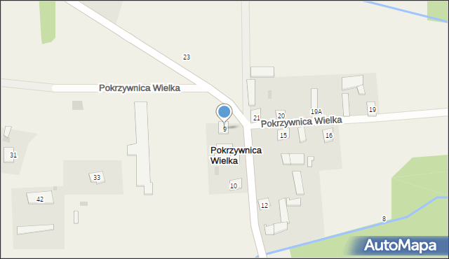 Pokrzywnica Wielka, Pokrzywnica Wielka, 9, mapa Pokrzywnica Wielka