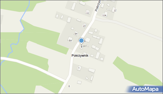 Pokrzywnik, Pokrzywnik, 8, mapa Pokrzywnik