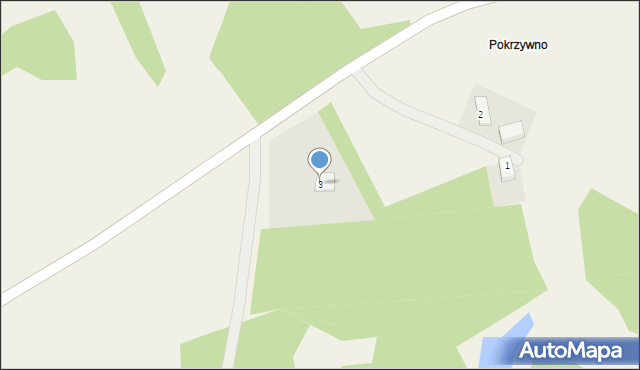 Pokrzywno, Pokrzywno, 3, mapa Pokrzywno