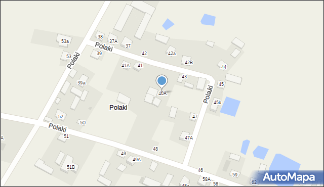 Polaki, Polaki, 40A, mapa Polaki