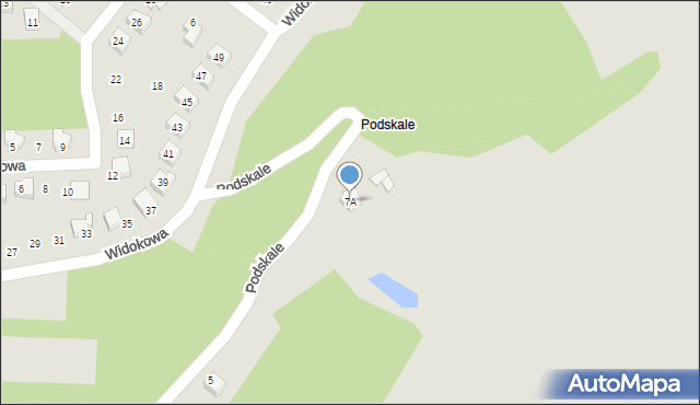 Połaniec, Podskale, 7A, mapa Połaniec