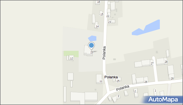 Polanka, Polanka, 13, mapa Polanka