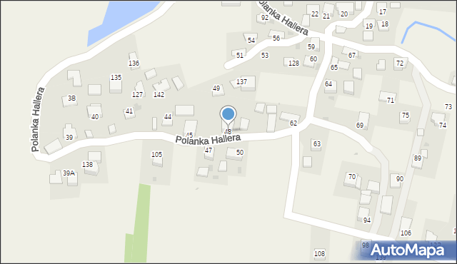 Polanka Hallera, Polanka Hallera, 48, mapa Polanka Hallera