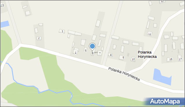 Polanka Horyniecka, Polanka Horyniecka, 6, mapa Polanka Horyniecka