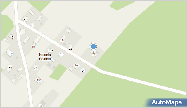Polanki, Polanki, 13, mapa Polanki