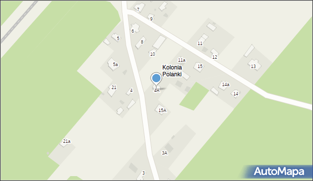 Polanki, Polanki, 4A, mapa Polanki