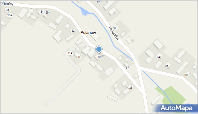 Polanów, Polanów, 30, mapa Polanów