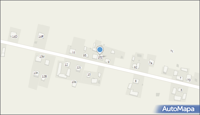 Polanowice, Polanowice, 101, mapa Polanowice