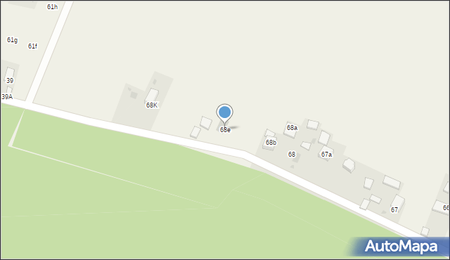 Polanowice, Polanowice, 68e, mapa Polanowice